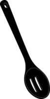 Silhouette cookware on white background vector
