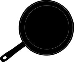 Silhouette cookware on white background vector