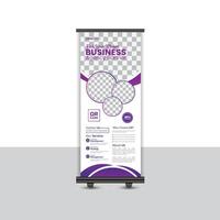 Business Roll up banner design print template. vector