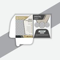 Business folder for files, design Templates. vector