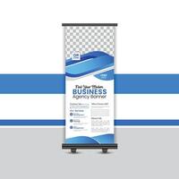 Business Roll up banner design print template. vector