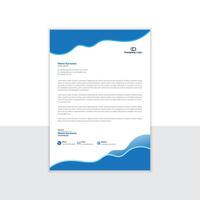 Minimal Corporate Letterhead Layout With template design. vector