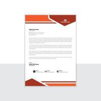 Minimal Corporate Letterhead Layout With template design. vector