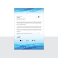 Minimal Corporate Letterhead Layout With template design. vector