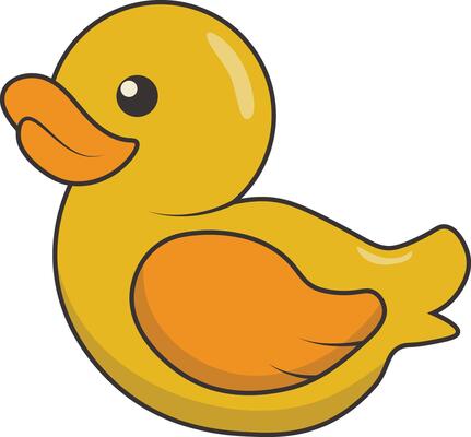 Baby Supplies Element with Flat Cartoon Style. Isolated on White Background.