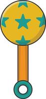 Baby Supplies Element with Flat Cartoon Style. Isolated on White Background. vector