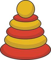 Baby Supplies Element with Flat Cartoon Style. Isolated on White Background. vector