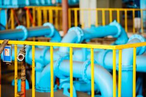 technological pipeline module. Power station. photo