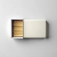 Opened old box of matches photo