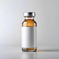 glass ampoule bottle mockup photo