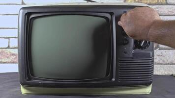 Old television grainy noise effect as a background. No signal retro vintage television pattern. video
