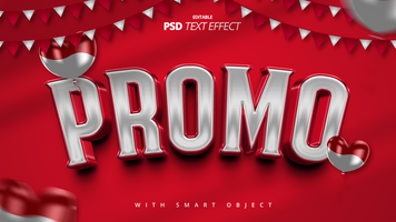 Indonesian red white independence day 3d text effect psd