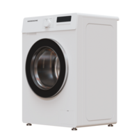Front Loading Washing Machine 3D Render Illustration png