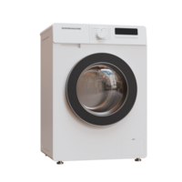 Front Loading Washing Machine 3D Render Illustration png