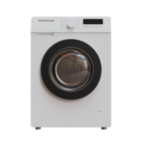 Front Loading Washing Machine 3D Render Illustration png