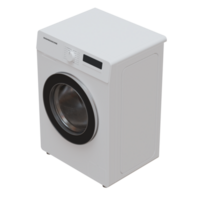 Front Loading Washing Machine 3D Render Illustration png