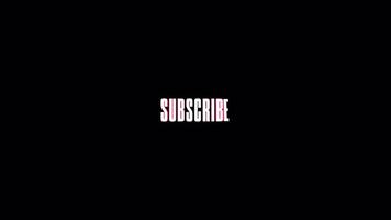 Youtube Subscribe Text 3d Animation on a Transparent Background video