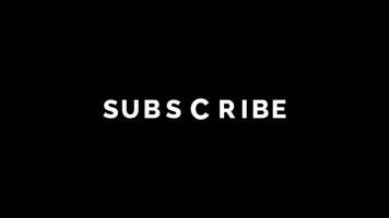 Youtube Subscribe Text Glowing 2d Animation on a Transparent Background video