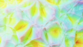 Abstract pattern with multicolored moving crystal shaped object loop video