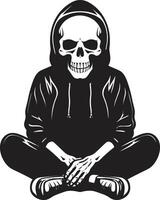 Chill Bones Relaxation Logo Icon Bone Chillax Chilling Design vector