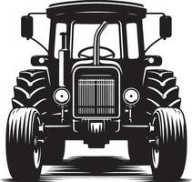 Tractor silhouette illustration isolated on a white background vector