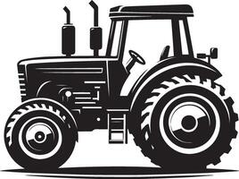 Tractor silhouette illustration isolated on a white background vector