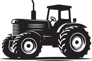 Tractor silhouette illustration isolated on a white background vector