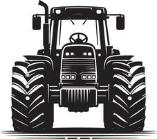 Tractor silhouette illustration isolated on a white background vector