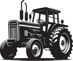 Tractor silhouette illustration isolated on a white background vector