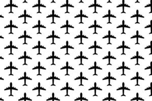 Airplane pattern on white background . Airplane wallpaper . illustration vector