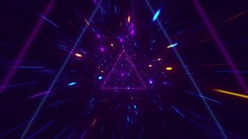 Abstract high speed laser pattern retro 90s party style background. video