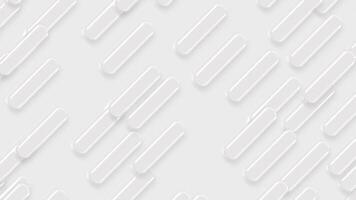 Simple elegant clean white abstract background with a seamless pattern of glossy translucent rounded shapes. This subtle minimalist animation is full HD and looping. video