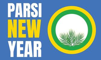 Happy Parsi New Year Illustration Background. Navroz Mubarak Greeting Card Design. vector