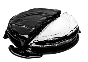 Classic black licorice candy twists. Isolated on transparent background. png