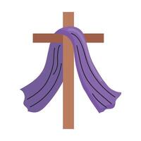 Lent cross icon clipart avatar logotype isolated llustration vector