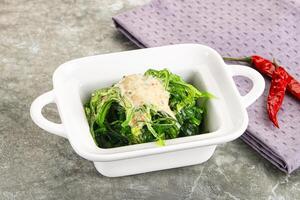 Japanese traditional chuka salad with sesame photo