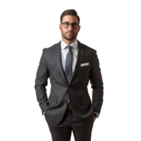 Young Aspirant Ready for Interview in Neat Suit isolated on transparent background png