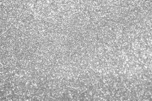 Celestial Silver Glitter Bokeh, Abstract Defocused Light Background photo
