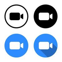 call icon button in generic style. Communication camera sign symbol vector