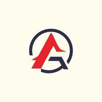Letter a logo template element vector
