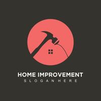 Flat design construction company logo vector