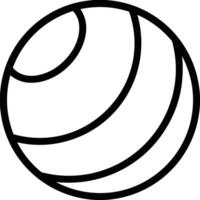 pelota icono símbolo imagen vector