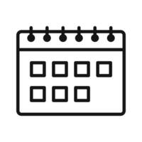 Schedule Calendar Icon Perfect for Event Planning and Time Management vector