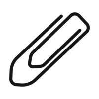 Document Attachment Clip Icon Ideal for File Sharing and Management vector