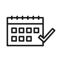 Event Calendar Check Icon Perfect for Scheduling and Planning vector