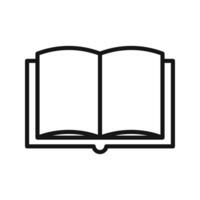 Open Educational Book Icon Ideal for Learning Resources vector