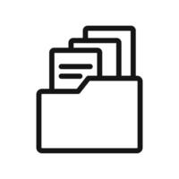 Comprehensive Digital Archive Storage Icon for Streamlined Document Organization vector