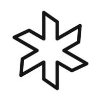 Asterisk Icon Pack Typographic Character Illustrations for Text and Design vector