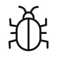 Bug Icon for Cybersecurity and Malware Analysis Software vector