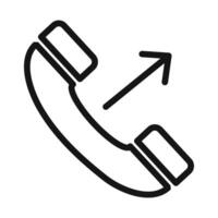 Outgoing Call Icon Ideal for Telecommunications vector